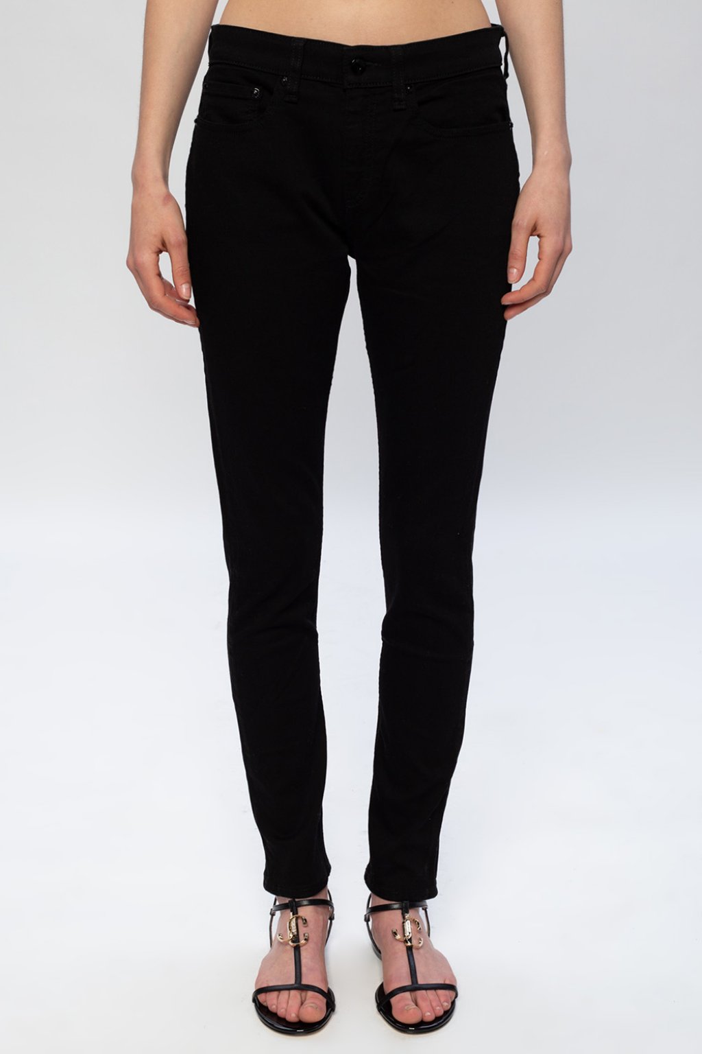 the iconic exclusive swing down leggings  Jeans with logo